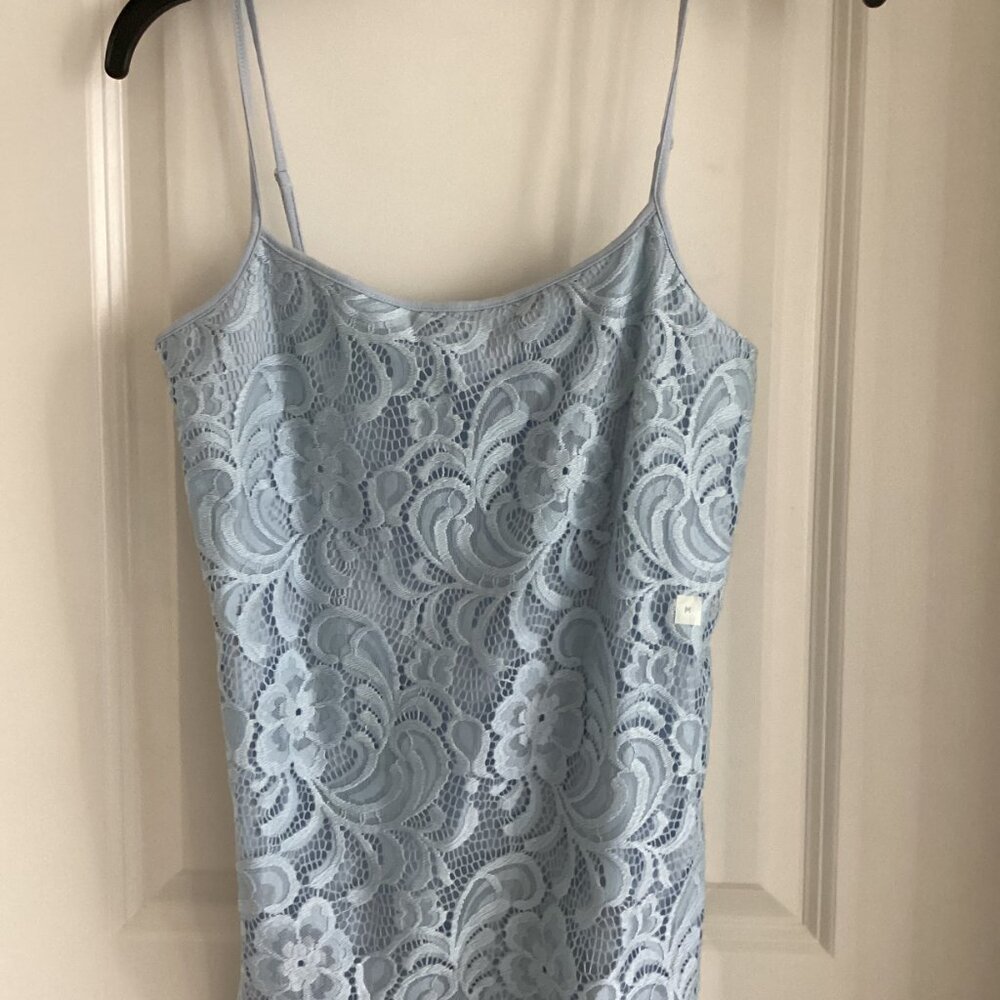 Ann Taylor Light Blue Lace Cami (M)